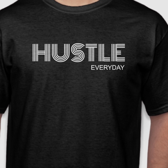 Hustle Men's Crew Neck T-Shirt - Everyday Casual